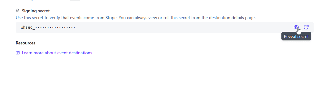 Stripe Webhook Secret